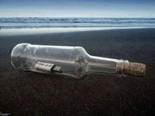 Message in a bottle, 21st century style