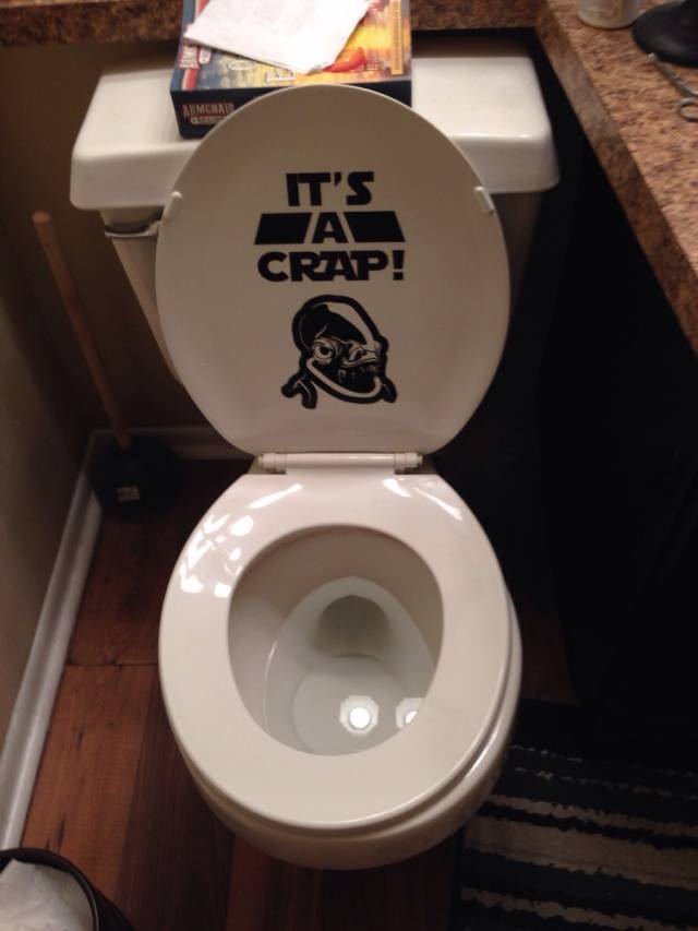 Went to use the bathroom at my friends house...