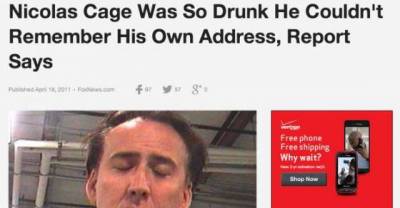Nicolas Cage's Crazy Life Explained by Funny Article Titles 
