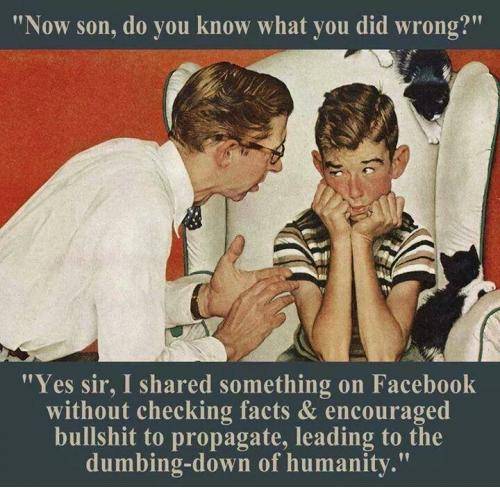 A Facebook post that I can agree with, it shall be ignored and buried amongst the 
