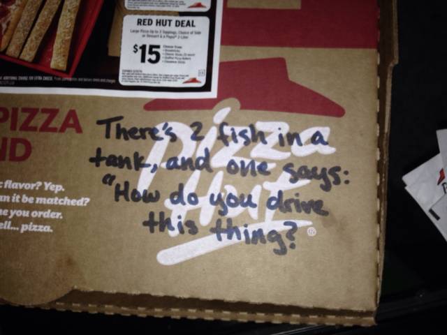 Very sad and asked for a nice note. This at least made me smile