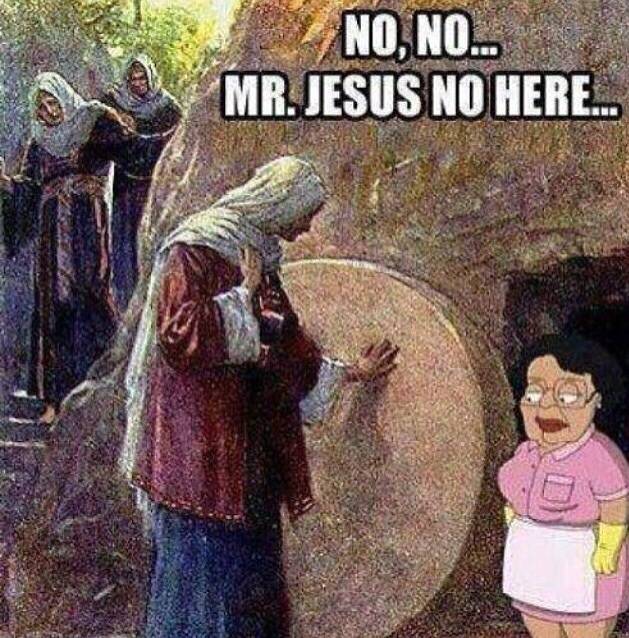 And on the third day He rose...