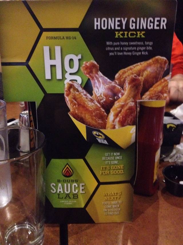 As a chemical engineer, the symbol for Buffalo Wild Wings new sauce really bugs me