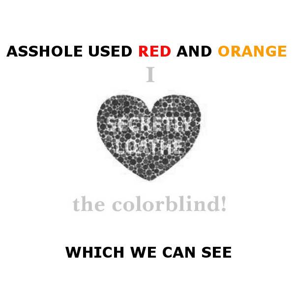 We still differentiate luminance just fine.