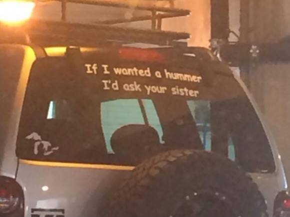 Saw this on a jeep today