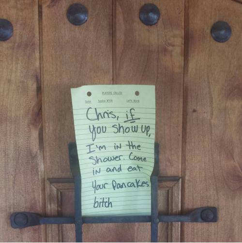 Showed up late to my friends house before class...what a good guy