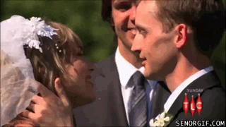 Virgins kiss for the first time.