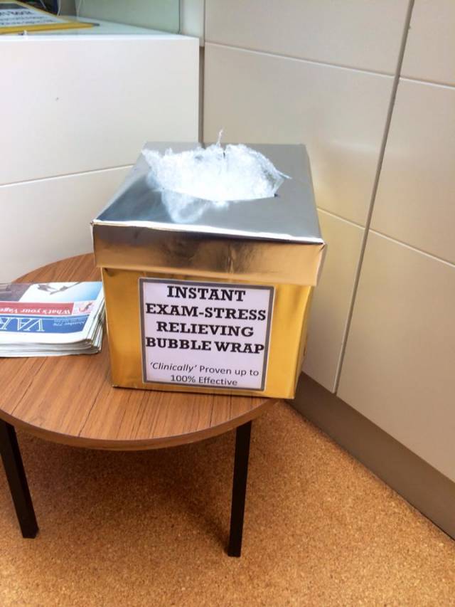 How my university is helping us get over exam stress.