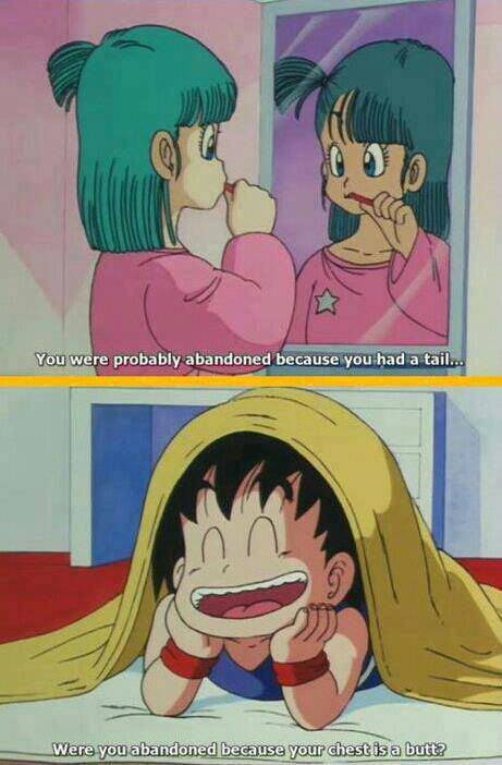 Classic Dragon Ball humor.