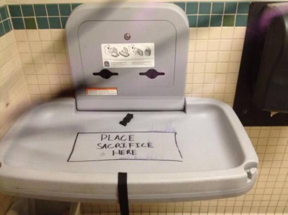 Umm I think I’ll change the baby’s diaper once we get home.