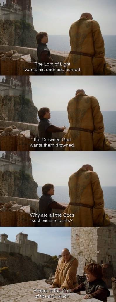 Deities, man