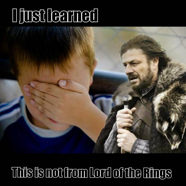 I always wondered why I couldn't remember Boromir saying the line.