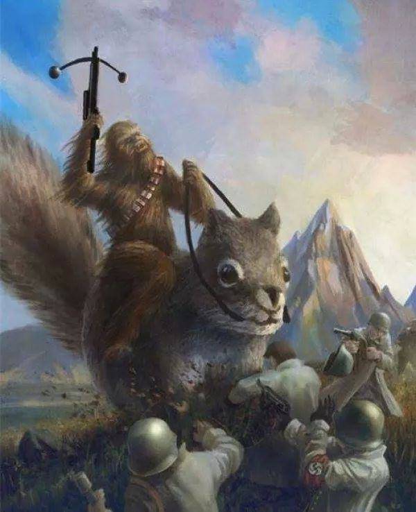 This is Chewbacca fighting nazis on a squirrel. Your argument in invalid