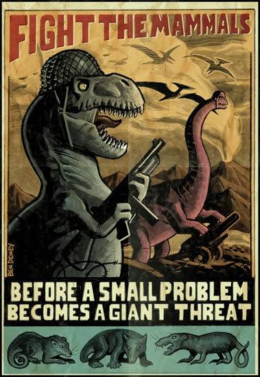 Anti-Mammal Propaganda Poster