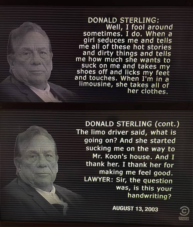Donald Sterling Overshare