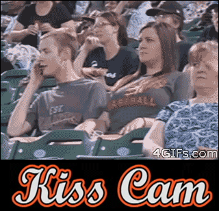 This is truly the best kisscam.