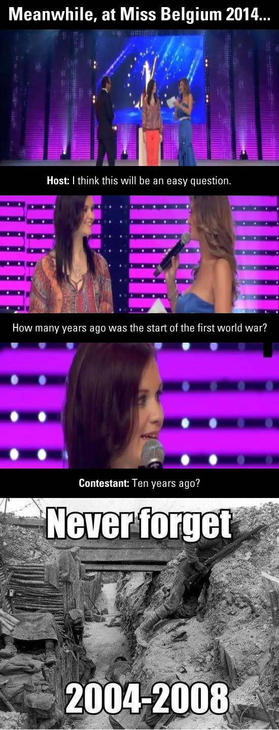 Meanwhile, at Miss Belgium 2014...