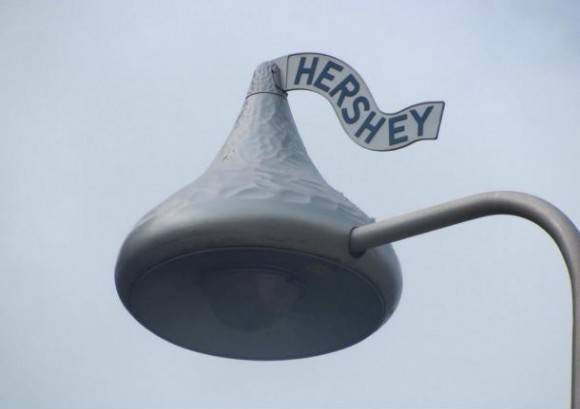 I’m from Hershey, PA. These are our street lamps.