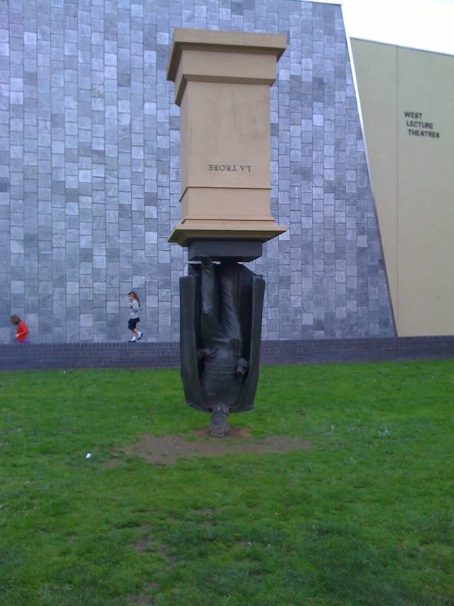 Something's wrong with this statue.