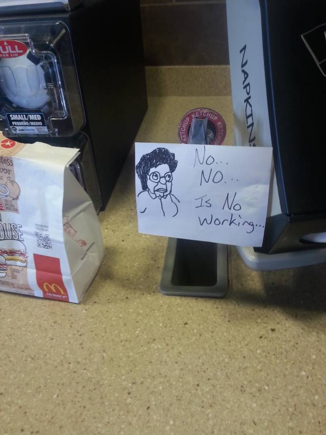 At my local McDonald's. Made my day.
