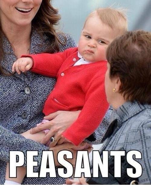 Prince George is already good at his job