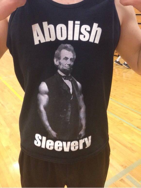 Our dodgeball team shirts (x-post /r/teenagers)