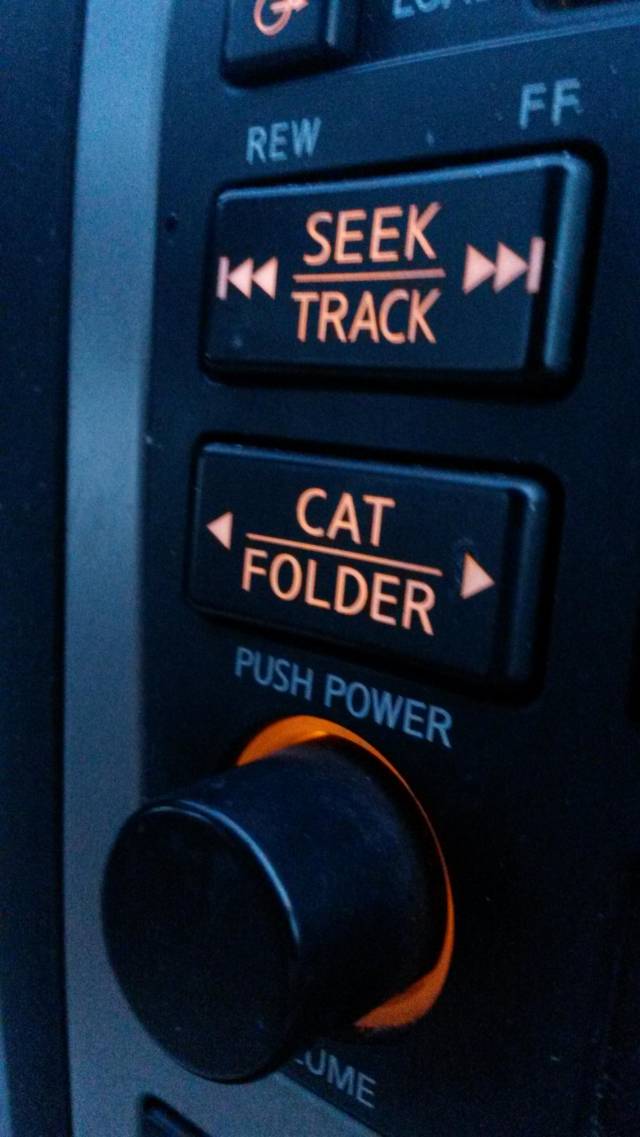 My grandma's car has an interesting feature