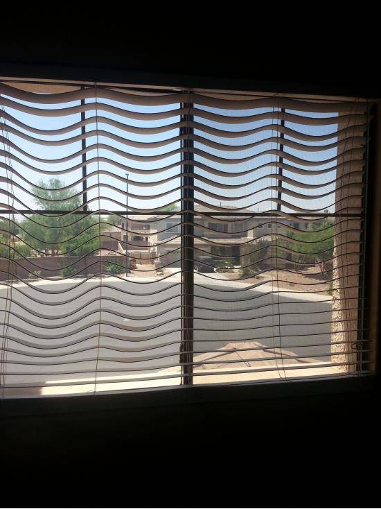 What living in Arizona does to your blinds.