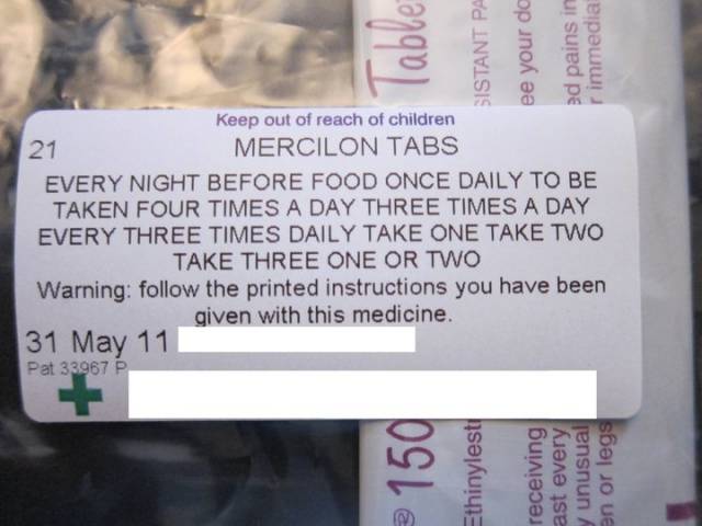 Take your pills as prescribed by your doctor.