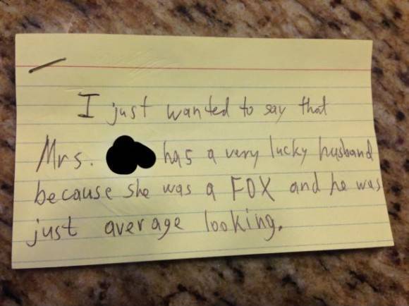 Mom passed away last Friday, one of her old students wrote this note.