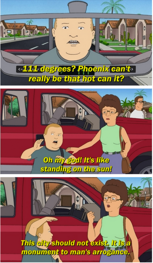 I've never been to Phoenix before today and now I understand what hell is.