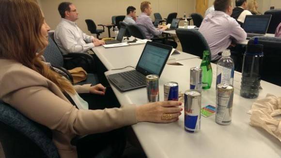 In training with this lady for the past 10 days. This is what she drinks for breakfast everyday. All of them.
