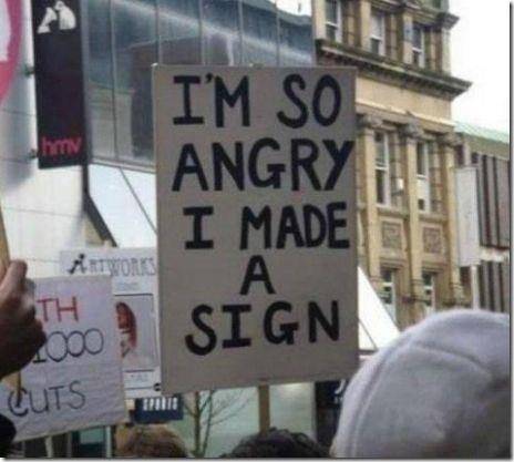 You tell them sign guy.