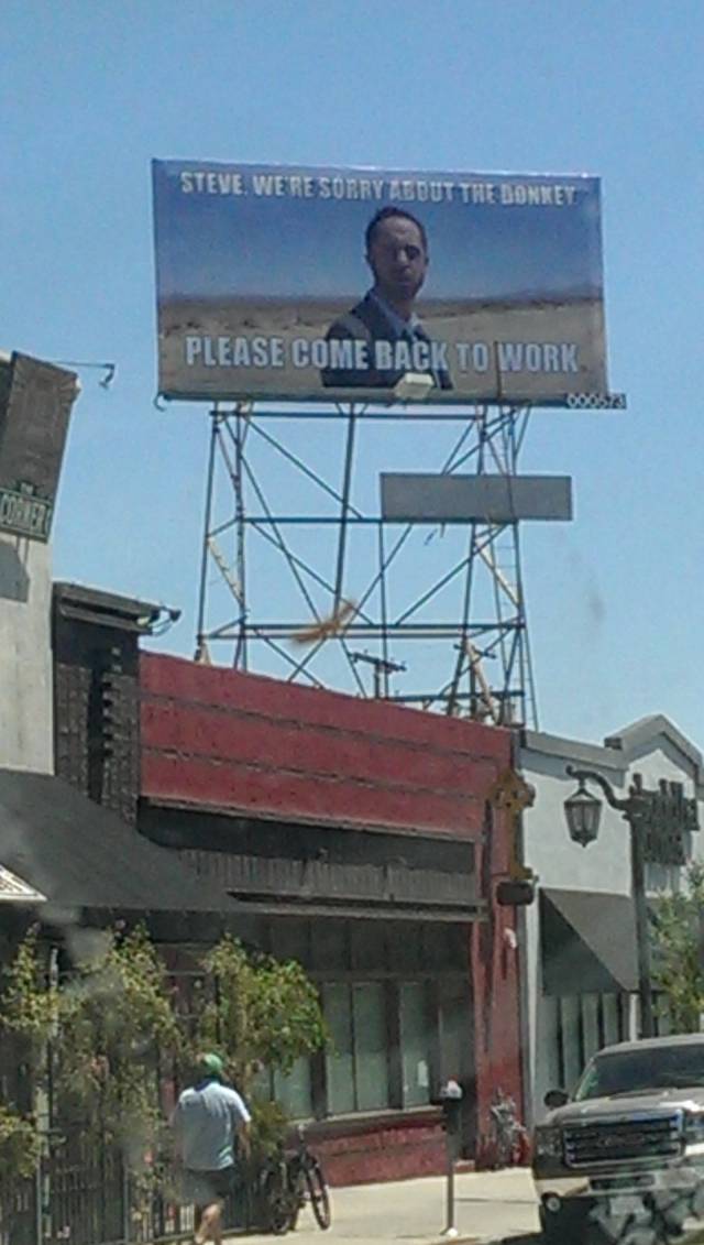 I would really like to know what this is about. Took a picture of it while driving through Hollywood.
