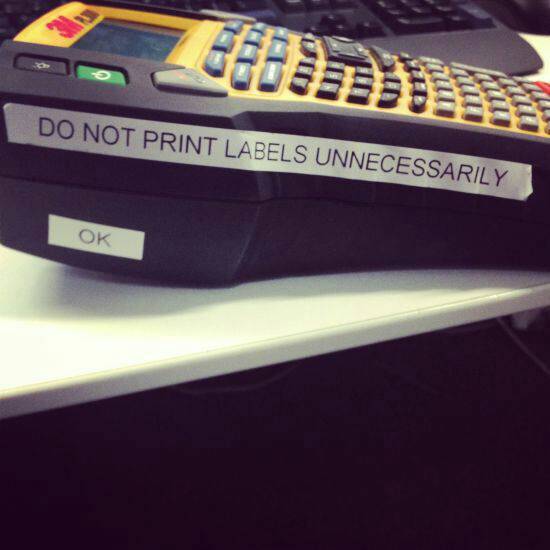 Do not print labels unnecessarily