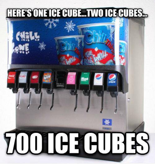 You get me every time, ice machine