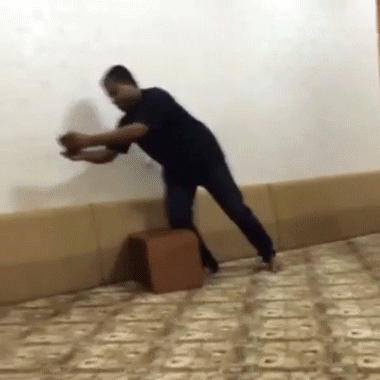 Great friends pulling a prank