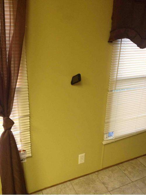 My brother and his wife got in a fight last night. She apparently used his phone as a ninja star.
