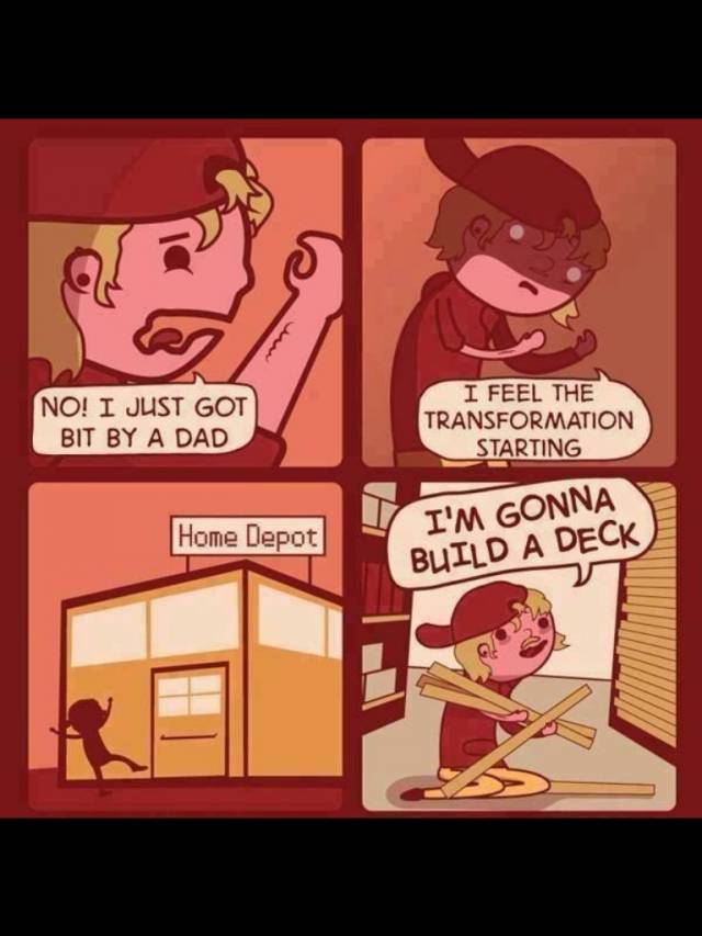 Oh no not a dad!