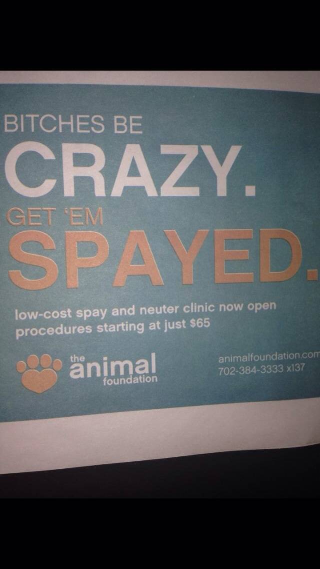 Two things I can agree with at my vets office