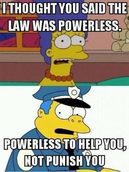 The Simpsons on America’s law enforcement.