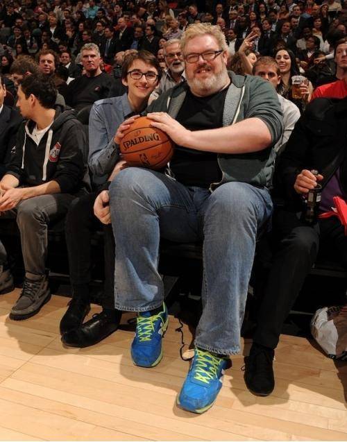 The look of a man who spend $1000+ on a seat to try and watch a game behind Hodor.
