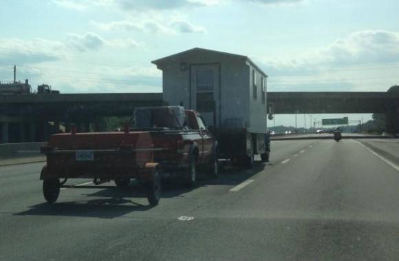 Today I was passed by a House towing a truck towing a grill at 75mph. It was a good day.