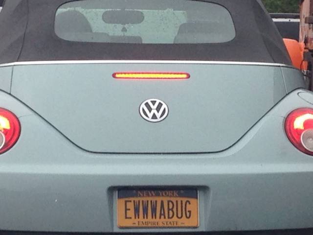 I find few vanity plates clever...