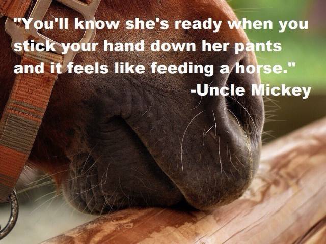 You'll know she's ready when...