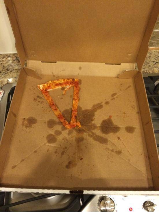 My roommates said they left me a slice.