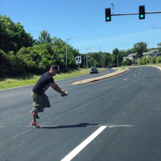 We saved a turtle crossing the street. The turtle decided to thank us in a odd way.