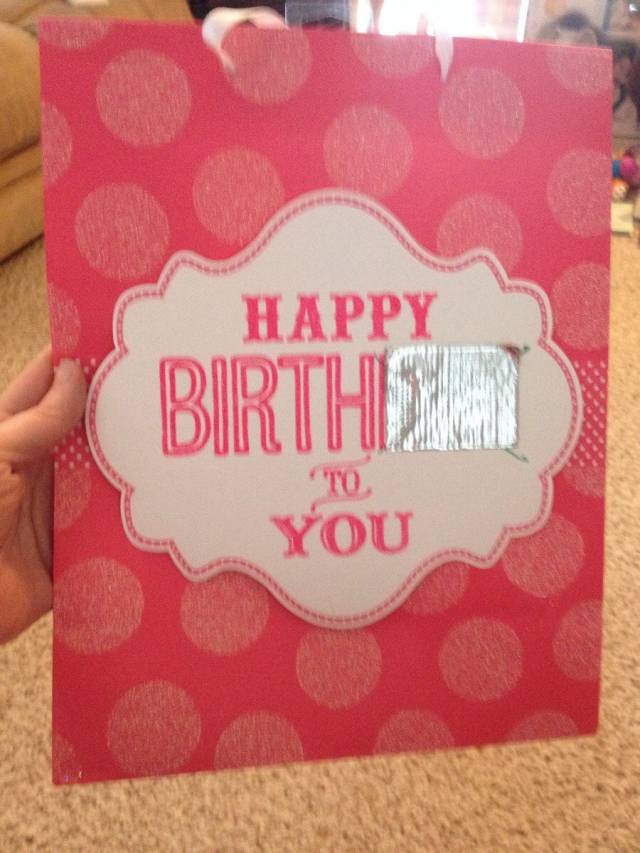 Sent my husband to buy a baby shower gift bag. Dammit.