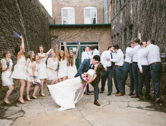 My groomsmen were too giggly for the entire picture-taking process. When I asked what was funny, they merely said, 