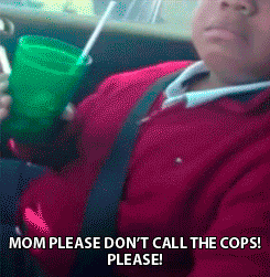 Kid accidentally steals cup from restaurant